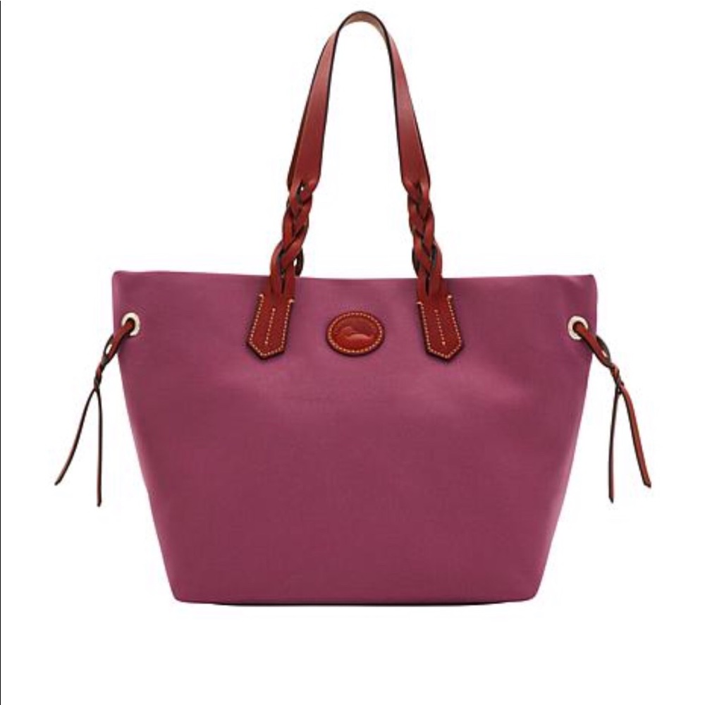Dooney&Bourke mauve tote bag euc/free jewelry
